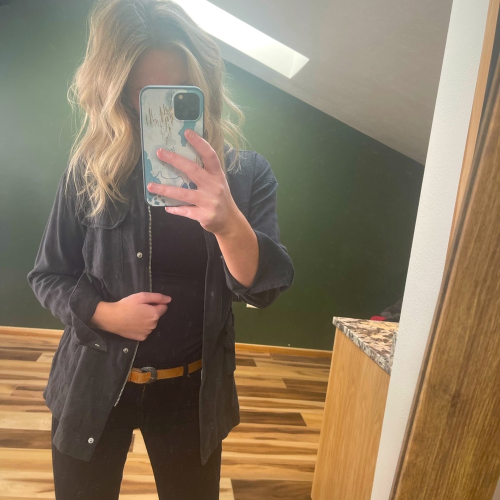 Light weight dark gray jacket, like new